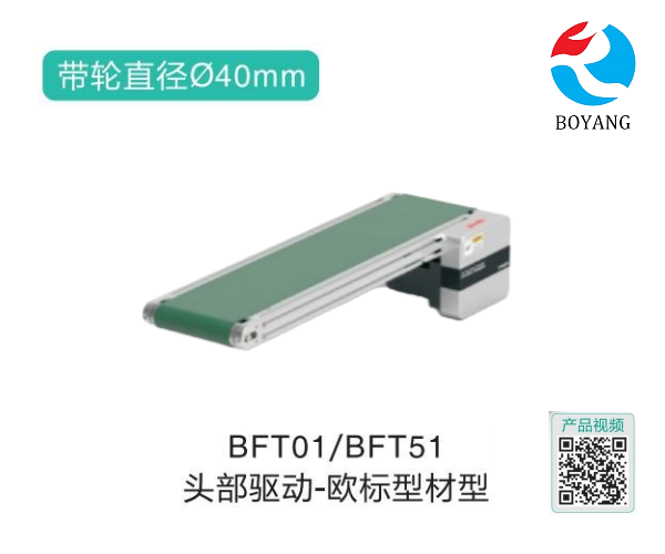 歐標型材型BFTO1/BFT51頭部驅(qū)動氣力皮帶輸送機